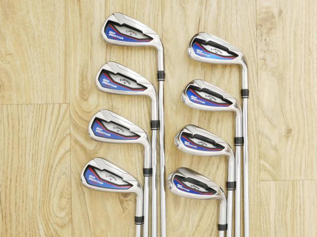 Iron set : Callaway : ชุดเหล็ก Callaway Big Bertha Beta (ใบใหญ่ ตีง่ายมาก) มีเหล็ก 5-Pw,Aw,Sw (8 ชิ้น) ก้านเหล็ก GS90 R300