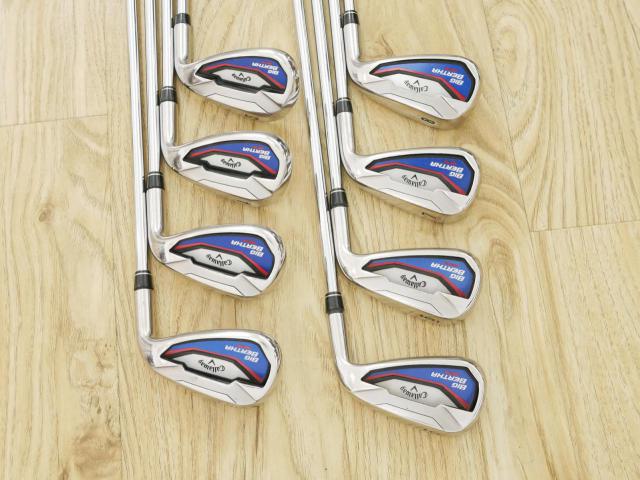 Iron set : Callaway : ชุดเหล็ก Callaway Big Bertha Beta (ใบใหญ่ ตีง่ายมาก) มีเหล็ก 5-Pw,Aw,Sw (8 ชิ้น) ก้านเหล็ก GS90 R300