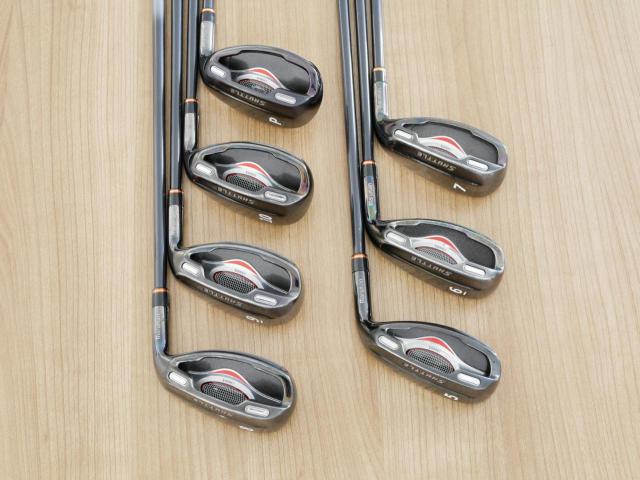 Iron set : Maruman : ชุดเหล็กกระเทย Maruman Shuttle i3000x มีเหล็ก 5-10,Pw (7 ชิ้น เทียบเท่า 4-Pw) ก้านกราไฟต์ Flex R 