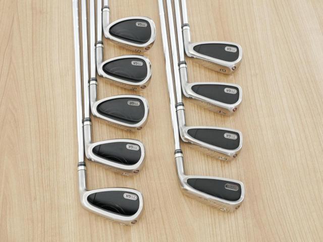 Iron set : PRGR : ชุดเหล็กกระเทย PRGR Egg Forged มีเหล็ก 5-Pw,Aw,As,Sw (9 ชิ้น) ก้านเหล็ก PRGR SSII 95 Flex SR