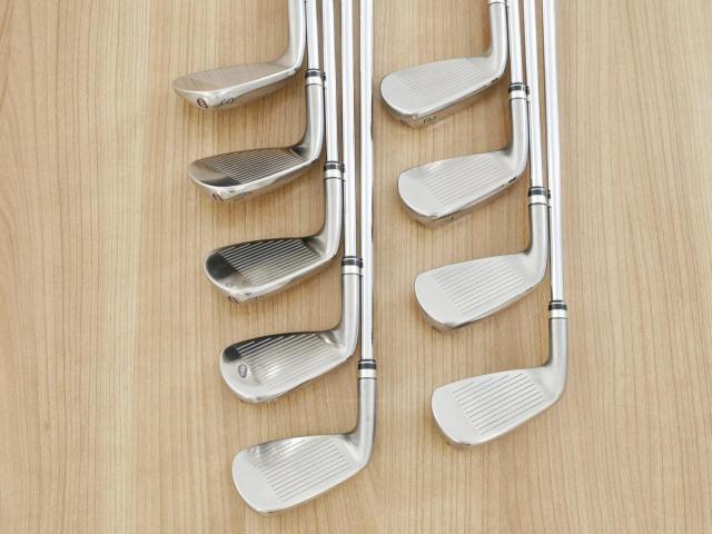 Iron set : PRGR : ชุดเหล็กกระเทย PRGR Egg Forged มีเหล็ก 5-Pw,Aw,As,Sw (9 ชิ้น) ก้านเหล็ก PRGR SSII 95 Flex SR