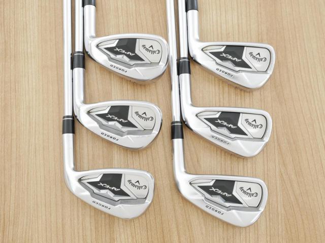 Iron set : Callaway : ชุดเหล็ก Callaway APEX Forged (ออกปี 2019) มีเหล็ก 5-Pw (6 ชิ้น) ก้านเหล็ก NS Pro ZELOS 8 Flex S