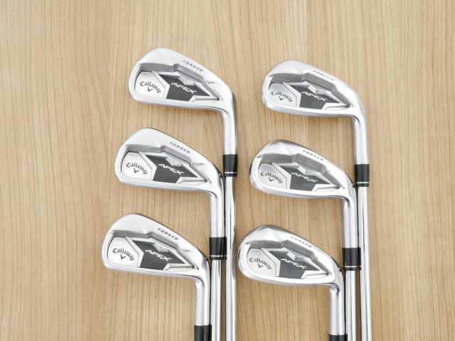 Iron set : Callaway : ชุดเหล็ก Callaway APEX Forged (ออกปี 2019) มีเหล็ก 5-Pw (6 ชิ้น) ก้านเหล็ก NS Pro ZELOS 8 Flex S