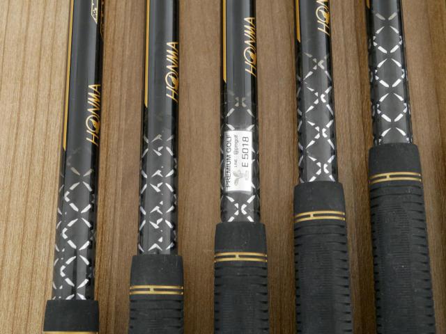 Iron set : Honma : ชุดเหล็ก Honma Beres 09 Forged Black (รุ่นล่าสุด ออกปี 2024 สวยมากๆ) มีเหล็ก 6-11 (6 ชิ้น เทียบเท่า 6-Pw) ก้าน ARMRQ FX Flex R