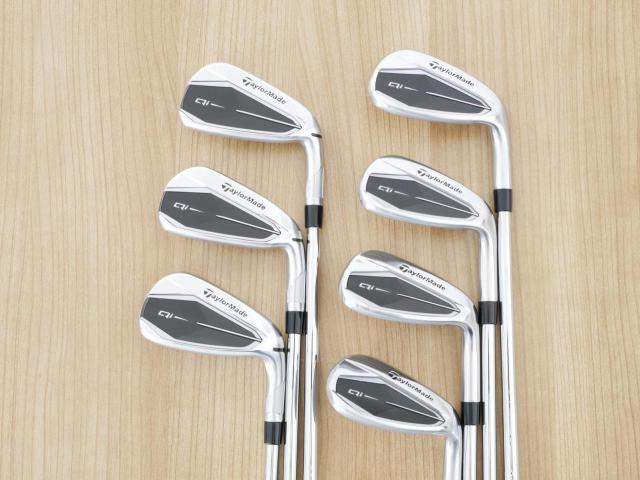 Iron set : Taylormade : ชุดเหล็ก Taylormade Qi (รุ่นล่าสุด ออกปี 2024 Japan Spec.) มีเหล็ก 6-Pw,Aw,Sw (7 ชิ้น) ก้านเหล็ก NS Pro 910GH Flex S