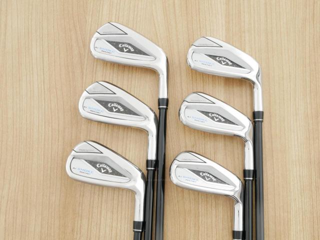 Iron set : Callaway : ชุดเหล็ก Callaway Paradym Ai Smoke Max Fast (รุ่นล่าสุด ออกปี 2024 ตีง่ายมาก ไกล Japan Spec.) มีเหล็ก 6-Pw,Aw (6 ชิ้น) ก้านกราไฟต์ Fujikura TENSEI 40 Flex R