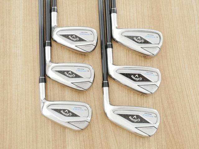 Iron set : Callaway : ชุดเหล็ก Callaway Paradym Ai Smoke Max Fast (รุ่นล่าสุด ออกปี 2024 ตีง่ายมาก ไกล Japan Spec.) มีเหล็ก 6-Pw,Aw (6 ชิ้น) ก้านกราไฟต์ Fujikura TENSEI 40 Flex R