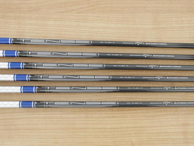 Iron set : Callaway : ชุดเหล็ก Callaway Paradym Ai Smoke Max Fast (รุ่นล่าสุด ออกปี 2024 ตีง่ายมาก ไกล Japan Spec.) มีเหล็ก 6-Pw,Aw (6 ชิ้น) ก้านกราไฟต์ Fujikura TENSEI 40 Flex R