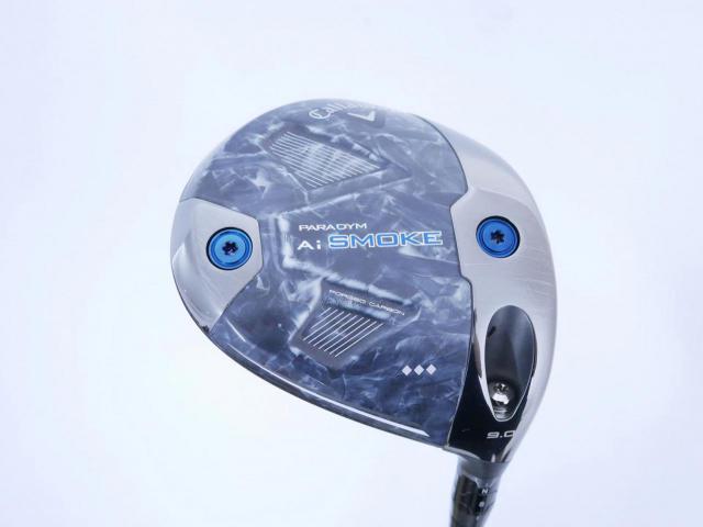 Driver : Callaway : ไดรเวอร์ Callaway Paradym Ai SMOKE Triple Diamond (รุ่นล่าสุด ปี 2024 Low Spin สุดๆๆ) Loft 9 (ปรับได้) ก้าน Mitsubishi TENSEI 50 Flex S