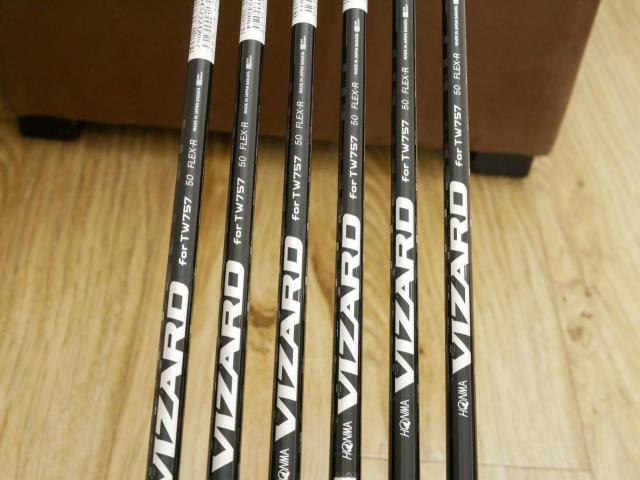 Iron set : Honma : ชุดเหล็ก Honma Tour World TW757P (ออกปี 2022) มีเหล็ก 5-Pw (6 ชิ้น) ก้านกราไฟต์ Honma Vizard 50 Flex R