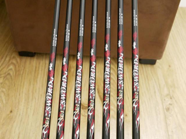 Iron set : Katana : ชุดเหล็ก Katana Snipe Iron SF-1 (หน้าเด้ง) มีเหล็ก 6-Pw,Aw,Sw (7 ชิ้น) ก้านกราไฟต์ Flex SR