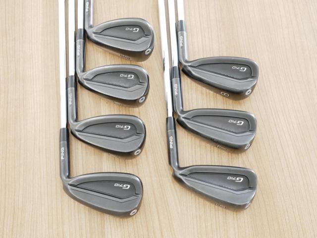 Iron set : Ping : ชุดเหล็ก Ping G710 (ปี 2021 Japan Spec. ใบใหญ่ ง่ายที่สุด ไกลที่สุดของ Ping) มีเหล็ก 6-Pw,Aw,Sw (7 ชิ้น)  ก้านเหล็ก NS Pro 950 NEO Flex R