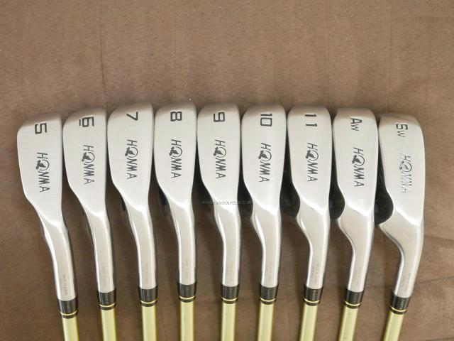 Iron set : Honma : ชุดเหล็ก Honma AMAZING Spec II (หน้าเด้ง โกงองศา ไกลมากๆ) มีเหล็ก 5-11,Aw,Sw (9 ชิ้น เต็มเซ็ต ระยะเทียบเท่า 4-Pw,Aw,Sw)  ก้าน ARMRQ 6 (45) Flex R (2 ดาว)