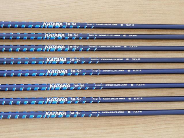 Iron set : Katana : ชุดเหล็ก Katana TM-740 มีเหล็ก 5-Pw,Aw,Sw (8 ชิ้น) ก้านกราไฟต์ Flex R