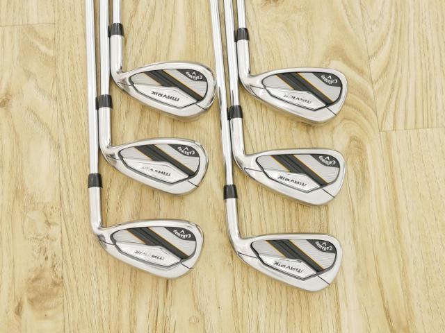 Iron set : Callaway : ชุดเหล็ก Callaway Mavrik (ปี 2020 ตีง่าย ไกลมากๆ) มีเหล็ก 6-Pw,Aw (6 ชิ้น) ก้านเหล็ก NS Pro Zelos 7 Flex R