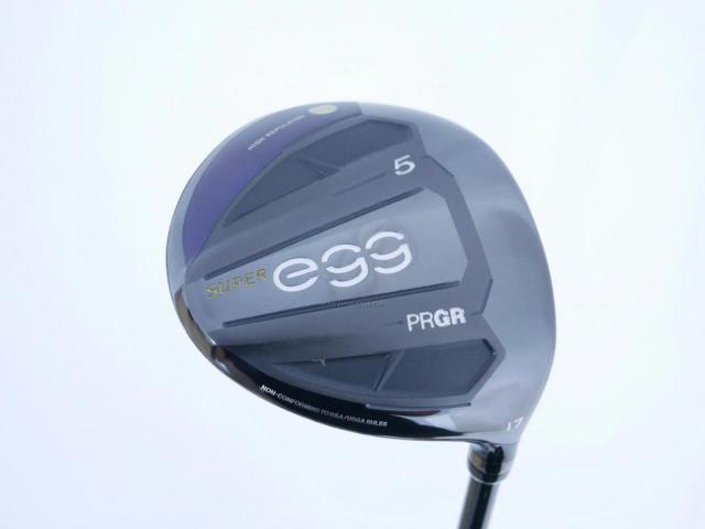 Fairway Wood : PRGR : หัวไม้ 5 PRGR Super Egg (รุ่นปี 2020 หน้าเด้งเกินกฏ COR 0.84 หายากมาก) Loft 17 ก้าน M-35 Flex R2