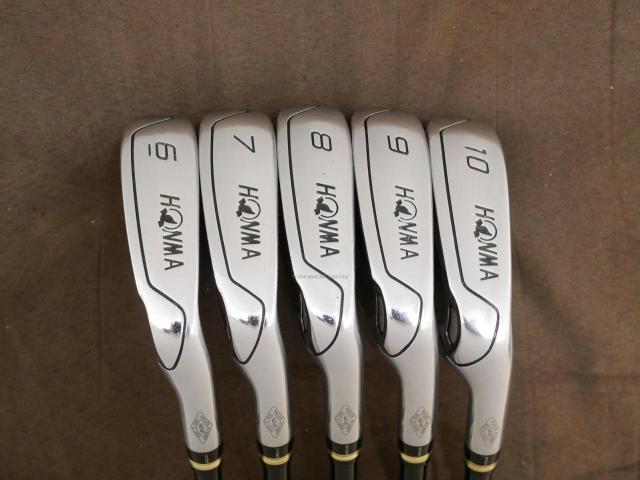 Iron set : Honma : ชุดเหล็ก Honma Beres IS-01 (หน้าเด้ง Maraging) มีเหล็ก 6-10 (5 ชิ้น) ก้าน ARMRQ 6 (49) FLex R (2 ดาว)