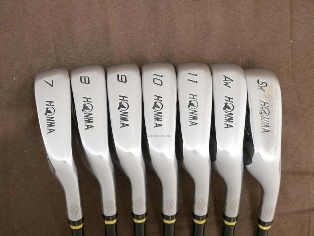 Iron set : Honma : ชุดเหล็ก Honma Beres IS-02 (หน้าเด้ง Forged) มีเหล็ก 7-11,Aw,Sw (7 ชิ้น เทียบเท่า 6-Pw,Aw,Sw) ก้าน ARMRQ 6 (45) Flex R (2 ดาว)