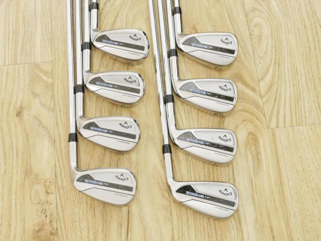 Iron set : Callaway : ชุดเหล็ก Callaway Paradym Ai Smoke (รุ่นล่าสุด ออกปี 2024 ตีง่ายมาก ไกล Japan Spec.) มีเหล็ก 6-Pw,Aw,Gw,Sw (8 ชิ้น) ก้านเหล็ก NS Pro ZELOS 7 Flex S