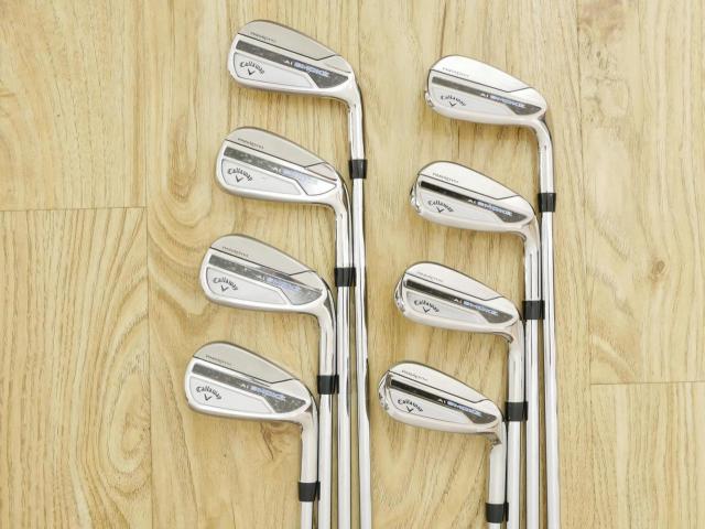 Iron set : Callaway : ชุดเหล็ก Callaway Paradym Ai Smoke (รุ่นล่าสุด ออกปี 2024 ตีง่ายมาก ไกล Japan Spec.) มีเหล็ก 6-Pw,Aw,Gw,Sw (8 ชิ้น) ก้านเหล็ก NS Pro ZELOS 7 Flex S