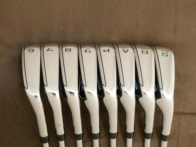 Iron set : Callaway : ชุดเหล็ก Callaway Paradym Ai Smoke (รุ่นล่าสุด ออกปี 2024 ตีง่ายมาก ไกล Japan Spec.) มีเหล็ก 6-Pw,Aw,Gw,Sw (8 ชิ้น) ก้านเหล็ก NS Pro ZELOS 7 Flex S