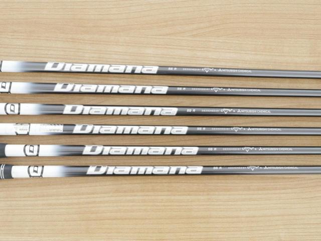 Iron set : Callaway : ชุดเหล็ก Callaway APEX DCB Forged (ปี 2022) มีเหล็ก 5-Pw (6 ชิ้น) ก้านกราไฟต์ Mitsubishi Diamana 55 Flex R