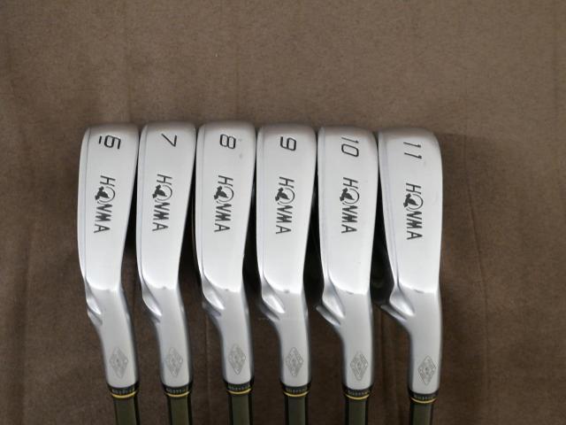 Iron set : Honma : Honma Beres MG703 (หน้าเด้ง) มีเหล็ก 6-11 (6 ชิ้น เทียบเท่า 5-Pw) ก้าน ARMRQ UD49 Flex R (2 ดาว)