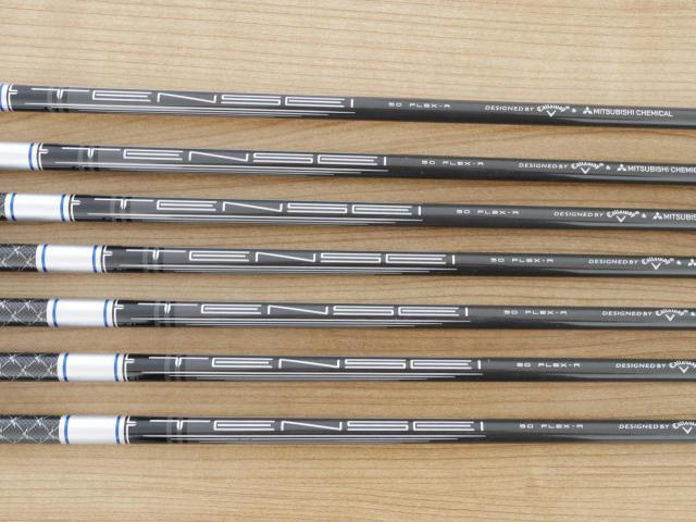 Iron set : Callaway : ชุดเหล็ก Callaway Paradym Ai Smoke (รุ่นล่าสุด ออกปี 2024 ตีง่ายมาก ไกล Japan Spec.) มีเหล็ก 6-Pw,Aw,Sw (7 ชิ้น) ก้านกราไฟต์ Fujikura TENSEI 50 Flex R