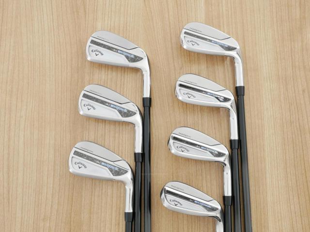 Iron set : Callaway : ชุดเหล็ก Callaway Paradym Ai Smoke (รุ่นล่าสุด ออกปี 2024 ตีง่ายมาก ไกล Japan Spec.) มีเหล็ก 6-Pw,Aw,Sw (7 ชิ้น) ก้านกราไฟต์ Fujikura TENSEI 50 Flex R