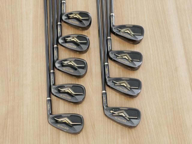 Iron set : Honma : ชุดเหล็ก Honma Beres Black Forged (ออกปี 2022 สวยมากๆ) มีเหล็ก 5-11,Aw,Sw (9 ชิ้น เทียบเท่า 4-Pw,Aw,Sw) ก้าน ARMRQ MX Flex R