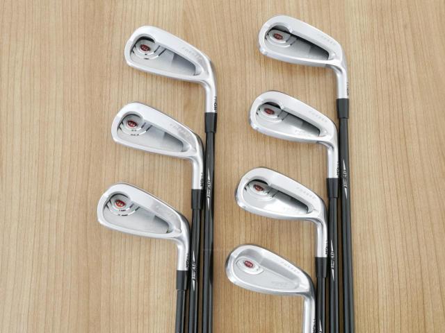 Iron set : PRGR : ชุดเหล็กกระเทย PRGR Egg PF Forged (รุ่นปี 2019 ตีง่ายและไกลมากๆ โกงสุดๆ) มีเหล็ก 6-Pw,Aw,As (7 ชิ้น) ก้านกราไฟต์ Tour AD 85 Flex R