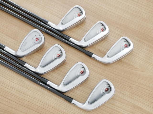 Iron set : PRGR : ชุดเหล็กกระเทย PRGR Egg PF Forged (รุ่นปี 2019 ตีง่ายและไกลมากๆ โกงสุดๆ) มีเหล็ก 6-Pw,Aw,As (7 ชิ้น) ก้านกราไฟต์ Tour AD 85 Flex R