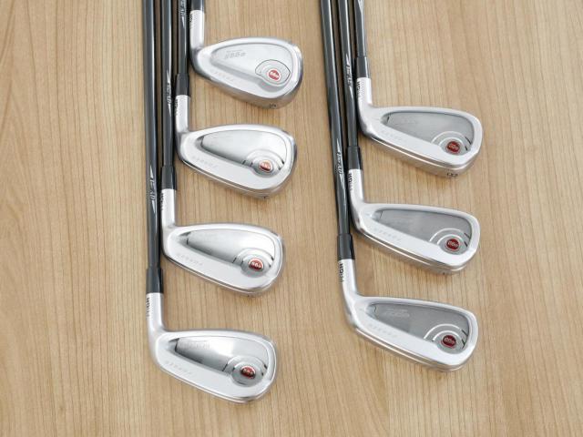 Iron set : PRGR : ชุดเหล็กกระเทย PRGR Egg PF Forged (รุ่นปี 2019 ตีง่ายและไกลมากๆ โกงสุดๆ) มีเหล็ก 6-Pw,Aw,As (7 ชิ้น) ก้านกราไฟต์ Tour AD 85 Flex R