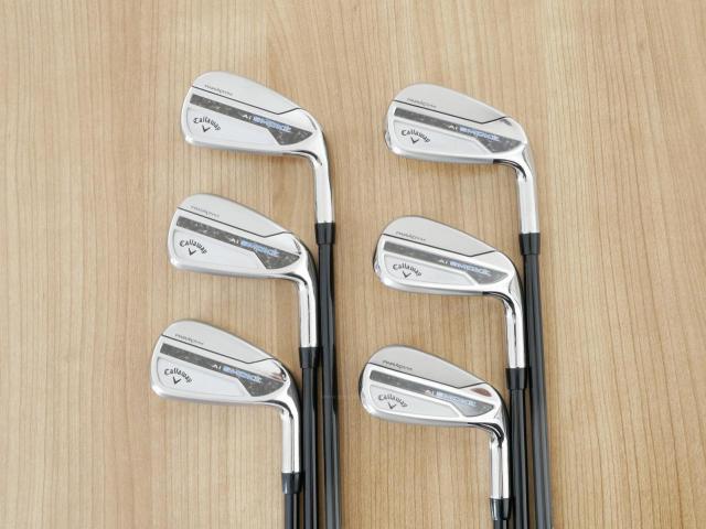 Iron set : Callaway : ชุดเหล็ก Callaway Paradym Ai Smoke (รุ่นล่าสุด ออกปี 2024 ตีง่ายมาก ไกล Japan Spec.) มีเหล็ก 6-Pw,Aw (6 ชิ้น) ก้านกราไฟต์ Fujikura TENSEI 50 Flex R