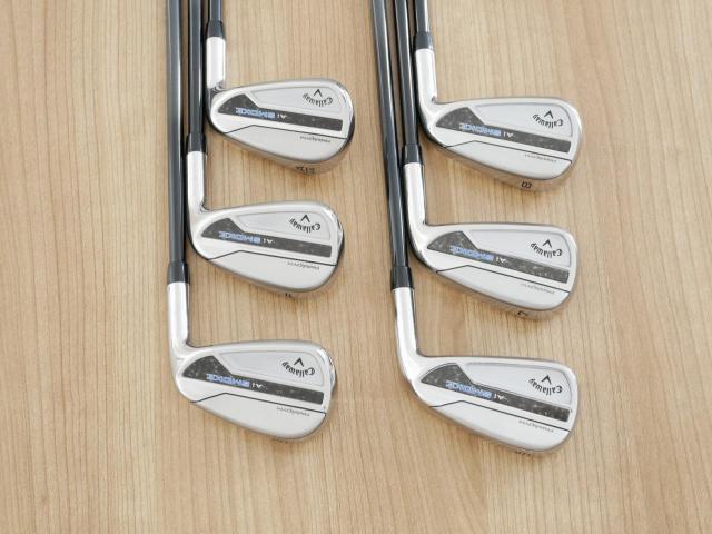 Iron set : Callaway : ชุดเหล็ก Callaway Paradym Ai Smoke (รุ่นล่าสุด ออกปี 2024 ตีง่ายมาก ไกล Japan Spec.) มีเหล็ก 6-Pw,Aw (6 ชิ้น) ก้านกราไฟต์ Fujikura TENSEI 50 Flex R