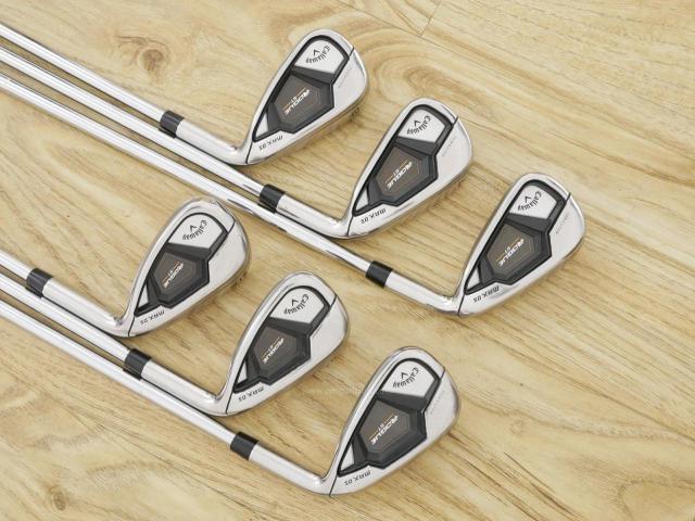 Iron set : Callaway : ชุดเหล็ก Callaway Rogue ST Max OS (ออกปี 2022 ตีง่ายสุดๆ ไกลสุดๆ) มีเหล็ก 6-Pw,Aw (6 ชิ้น) ก้านเหล็ก NS Pro ZELOS 7 Flex S