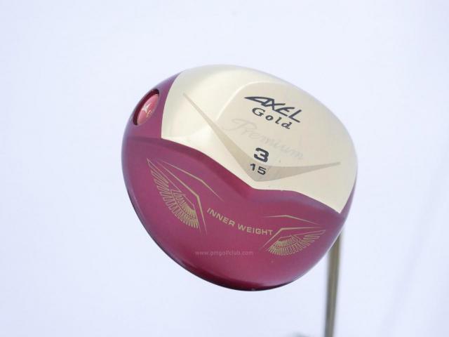 Fairway Wood : Tsuruya : หัวไม้ 3 Tsuruya AXEL Gold Premium IV (รุ่นปี 2021 ตัวท๊อป ของใหม่ 2 หมื่นกว่า) Loft 15 Flex S