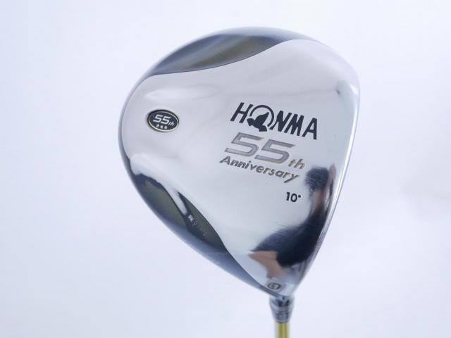 Driver : Honma : **ก้าน 3 ดาว** Honma 55th Anniversary (หน้าเด้งเกินกฏ หายากมาก) Loft 10 ก้าน ARMRQ Flex R (3 ดาว)