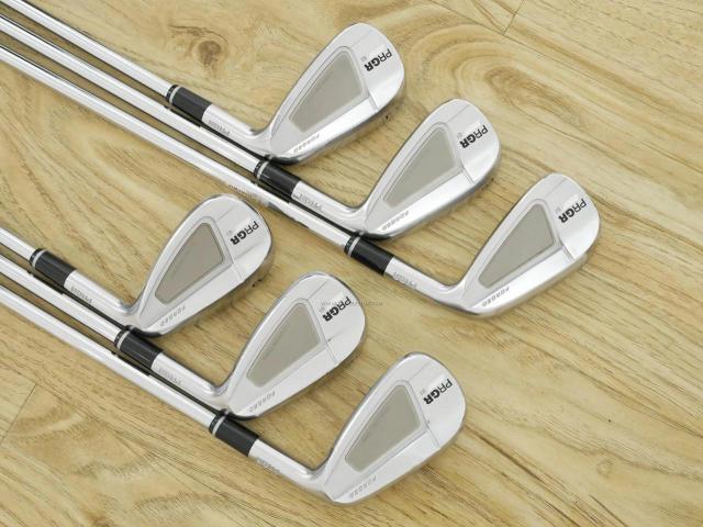 Iron set : PRGR : ชุดเหล็ก PRGR 01 Forged (Titanium Core ปี 2021) มีเหล็ก 5-Pw (6 ชิ้น) ก้านเหล็ก NS Pro M43 Flex S