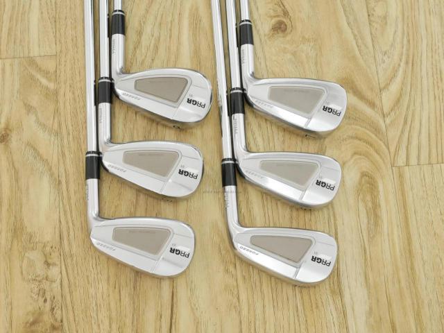 Iron set : PRGR : ชุดเหล็ก PRGR 01 Forged (Titanium Core ปี 2021) มีเหล็ก 5-Pw (6 ชิ้น) ก้านเหล็ก NS Pro M43 Flex S