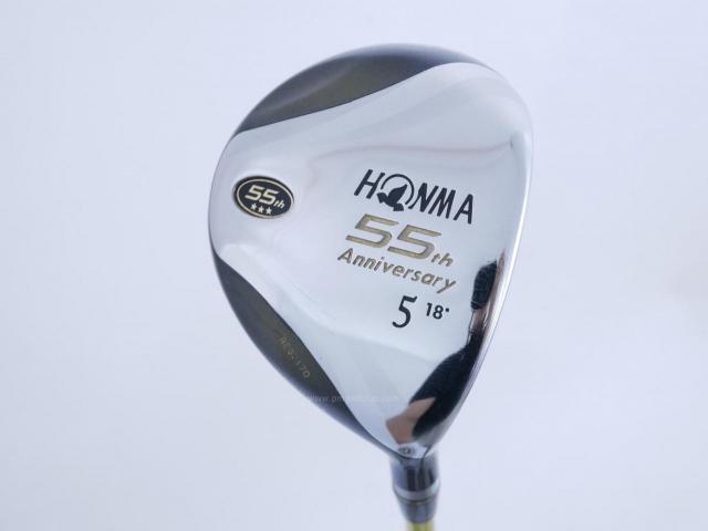 Fairway Wood : Honma : **ก้าน 3 ดาว** หัวไม้ 5 Honma 55th Anniversary (หายากมาก) Loft 18 ก้าน ARMRQ Flex R (3 ดาว)