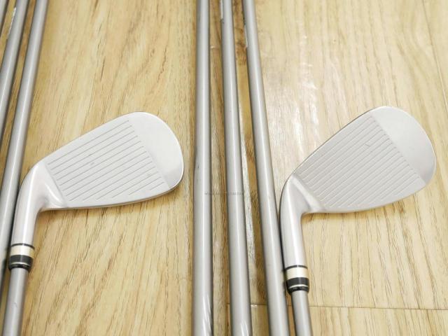 Iron set : PRGR : ชุดเหล็ก PRGR Egg PF Forged (รุ่นปี 2019 ตีง่ายและไกลมากๆ โกงสุดๆ) มีเหล็ก 6-Pw,Aw,As,Sw (8 ชิ้น) ก้านกราไฟต์ M-40 Flex SR