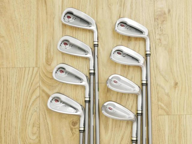 Iron set : PRGR : ชุดเหล็ก PRGR Egg PF Forged (รุ่นปี 2019 ตีง่ายและไกลมากๆ โกงสุดๆ) มีเหล็ก 6-Pw,Aw,As,Sw (8 ชิ้น) ก้านกราไฟต์ M-40 Flex SR