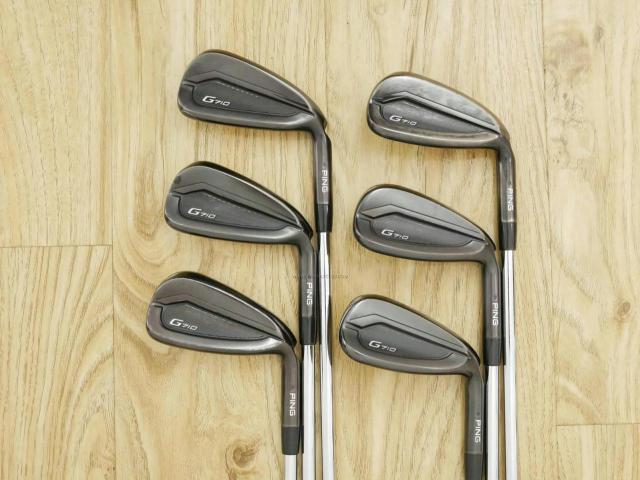 Iron set : Ping : ชุดเหล็ก Ping G710 (รุ่นปี 2021 Japan Spec. ใบใหญ่ ง่ายที่สุด ไกลที่สุดของ Ping) มีเหล็ก 6-Pw,Aw (6 ชิ้น) ก้านเหล็ก NS Pro Zelos 6 Flex R