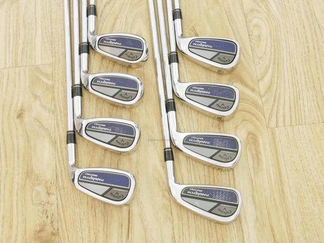 Iron set : Callaway : ชุดเหล็ก Callaway Paradym Max Fast Forged (รุ่นปี 2023 ตีง่ายสุด ไกลสุดของ Callaway Japan Spec.) มีเหล็ก 6-Pw,Aw,50,56 (8 ชิ้น) ก้านเหล็ก NS Pro ZELOS 7 Flex S