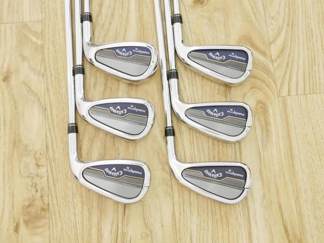 Iron set : Callaway : ชุดเหล็ก Callaway Paradym X (รุ่นปี 2023 Japan Spec.) มีเหล็ก 5-Pw (6 ชิ้น) ก้านเหล็ก NS Pro ZELOS 7 Flex R