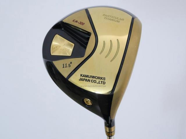 Driver : Kamuiworks : Kamuiworks KM-300 Gold (ปี 2018 หน้าเด้งเกินกฏ มีสปริงข้างใน) Loft 11.5 ก้าน Mitsubishi Bassara GG33 Flex Lite (R2)