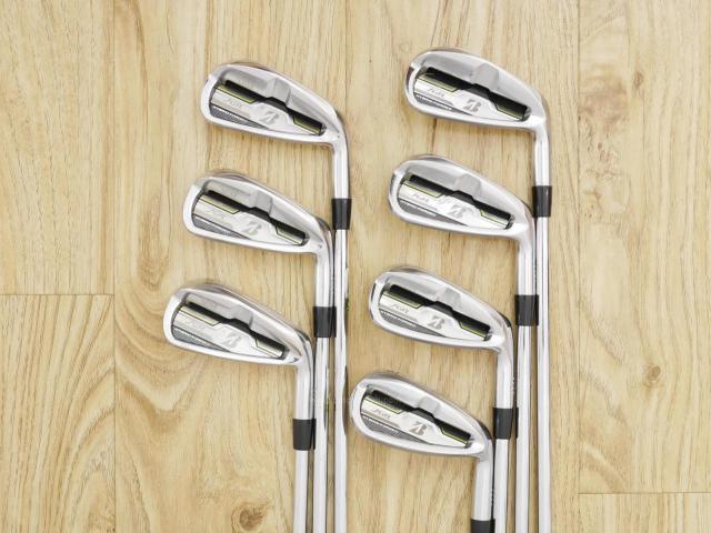 Iron set : Bridgestone : ชุดเหล็ก Bridgestone JGR Hybrid Forged (ตีไกลกว่าตัวอื่น 2 เบอร์) มีเหล็ก 5-P1,P2 (7 ชิ้น) ก้านเหล็ก NS Pro ZELOS 8 Flex S