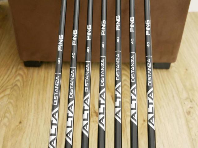 Iron set : Ping : ชุดเหล็ก Ping G710 (ปี 2021 Japan Spec. ใบใหญ่ ง่ายที่สุด ไกลที่สุดของ Ping) มีเหล็ก 6-Pw,Aw,Sw (7 ชิ้น) ก้านกราไฟต์ Ping ALTA Distanza 40 Flex R