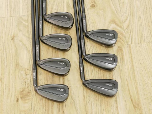 Iron set : Ping : ชุดเหล็ก Ping G710 (ปี 2021 Japan Spec. ใบใหญ่ ง่ายที่สุด ไกลที่สุดของ Ping) มีเหล็ก 6-Pw,Aw,Sw (7 ชิ้น) ก้านกราไฟต์ Ping ALTA Distanza 40 Flex R